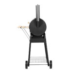 2-in-1 Offset BBQ Smoker Grill with Wheels Outdoor Charcoal Smoker - Image 3