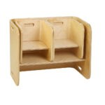 Kids Table and Chairs Set Wooden Study Play Furniture Natural - Image 4