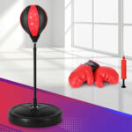 Punching Boxing Bag Stand Set Gloves with Pump Height Adjustable - Image 5