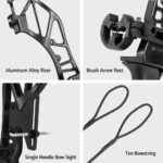 Recurve Bow Set 55lb – Takedown Archery Kit with 12 Arrows, Green - Image 4