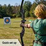 Recurve Bow Set 55lb – Takedown Archery Kit with 12 Arrows, Green - Image 5