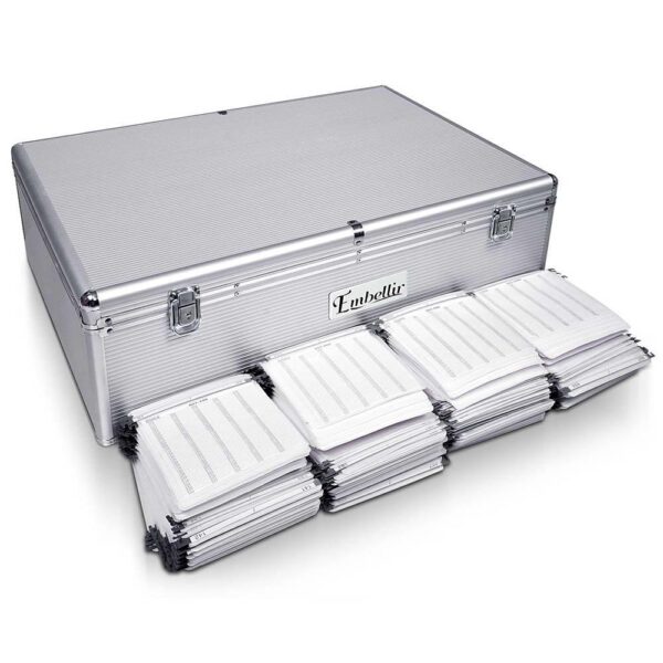 1000 Disc Aluminium CD Storage Case Box with Locks Portable DVD Organizer