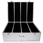 1000 Disc Aluminium CD Storage Case Box with Locks Portable DVD Organizer - Image 2