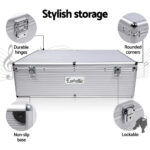 1000 Disc Aluminium CD Storage Case Box with Locks Portable DVD Organizer - Image 4