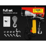 Electric Hoist Winch 510W – 125/250kg Lift, 18m Cable, Emergency Stop - Image 6