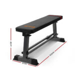 Flat Weight Bench – Steel Frame, 300kg Capacity, High‑Density Padding, Black - Image 3