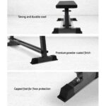 Flat Weight Bench – Steel Frame, 300kg Capacity, High‑Density Padding, Black - Image 7
