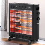 Infrared Quartz Electric Radiant Heater – 2200W Portable Freestanding Panel