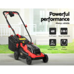 Cordless Lawn Mower 40V Lithium Twin Battery 340mm Cut 6 Heights - Image 3