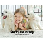 24" Pet Playpen – 8‑Panel Foldable Dog Fence Black Steel with Door - Image 5