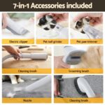 7-in-1 Pet Grooming Kit Vacuum Dog Cat Hair Clipper Cleaner 300W - Image 2