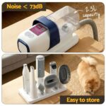 7-in-1 Pet Grooming Kit Vacuum Dog Cat Hair Clipper Cleaner 300W - Image 3
