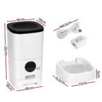 6L Smart Pet Feeder with HD Camera WiFi Automatic Cat Dog Food Dispenser White - Image 6
