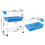 Rabbit Cage with Stand 88cm Indoor Hutch Guinea Pig Small Pet Enclosure - Image 5