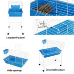Rabbit Cage with Stand 88cm Indoor Hutch Guinea Pig Small Pet Enclosure - Image 7