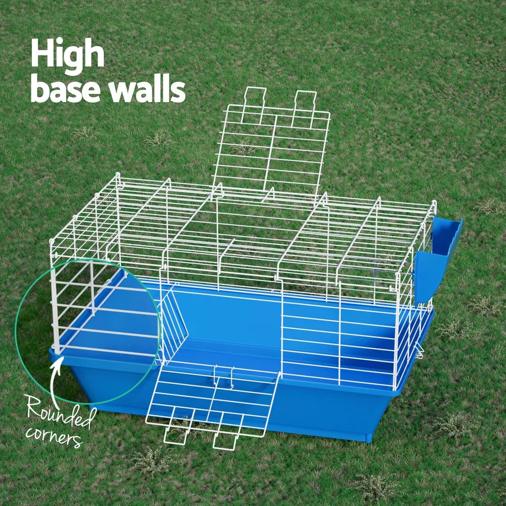 PET-RAB-CAGE-H97-20283-04 Rabbit Cage with Stand 88cm Indoor Hutch Guinea Pig Small Pet Enclosure - Image 1