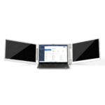 Triple Portable Monitor Laptop Screen Extender 15.6" Dual Display FHD IPS - Image 9