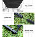 Portable Soccer Rebounder Net Training Goal Steel Frame Football Practice Net - Image 5