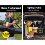 Portable Soccer Rebounder Net Training Goal Steel Frame Football Practice Net - Image 2