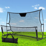 Portable Soccer Rebounder Net Training Goal Steel Frame Football Practice Net