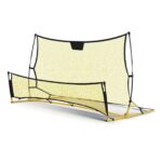 2.1m Football Soccer Net Portable Goal Net Rebounder Sports Training Yellow - Image 2