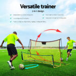 2.1m Football Soccer Net Portable Goal Net Rebounder Sports Training Yellow - Image 6