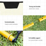 2.1m Football Soccer Net Portable Goal Net Rebounder Sports Training Yellow - Image 7