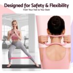 Everfit Pilates Ring Set for Women, 15pcs Home Workout Pilates Equipment with Ring, Ball, Yoga Socks, D-Ring etc. Pilates Starter Kit for Strength, Toning and Flexibility Pink - Image 3