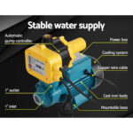 Peripheral Water Pump 370W Auto Controller 35L/min 35m Head Yellow - Image 8