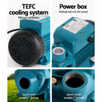 Peripheral Water Pump 370W Auto Controller 35L/min 35m Head Yellow - Image 3