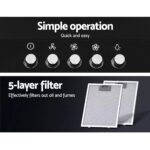 900mm Range Hood – Wall Mounted, Strong Suction, 3‑Speed, LED, Black - Image 4