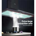 900mm Range Hood – Wall Mounted, Strong Suction, 3‑Speed, LED, Black - Image 7