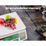 40kg Digital Price Computing Scale 1g Precision Retail Counting Scale LCD Rechargeable - Image 2
