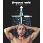 9" Rainfall Shower Head Set Brass Chrome Handheld Combo - Image 3