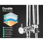 9" Rainfall Shower Head Set Brass Chrome Handheld Combo - Image 5
