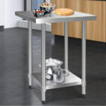 Stainless Steel Work Bench with Adjustable Shelf – 762×762×890mm - Image 7