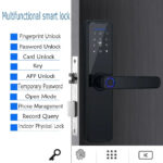 Tuya Smart Door Lock WiFi Fingerprint Keyless Entry Biometric Digital Lock Black - Image 11
