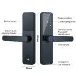 Tuya Smart Door Lock WiFi Fingerprint Keyless Entry Biometric Digital Lock Black - Image 13