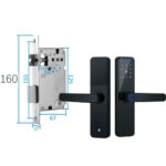Tuya Smart Door Lock WiFi Fingerprint Keyless Entry Biometric Digital Lock Black - Image 6