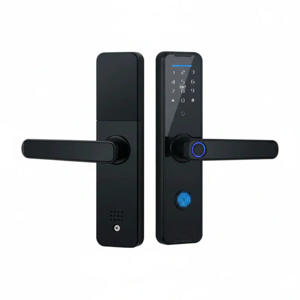 Tuya Smart Door Lock WiFi Fingerprint Keyless Entry Biometric Digital Lock Black