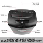 Paper Shredder 21L – 10‑Sheet Cross‑Cut CD & Credit Card Shredder - Image 4