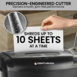 Paper Shredder 21L – 10‑Sheet Cross‑Cut CD & Credit Card Shredder - Image 5