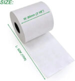 6 Rolls Linerless Printing Label Paper 80 mm × 52 m for Takeaway Shop Restaurant - Image 2