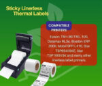 6 Rolls Linerless Printing Label Paper 80 mm × 52 m for Takeaway Shop Restaurant - Image 10