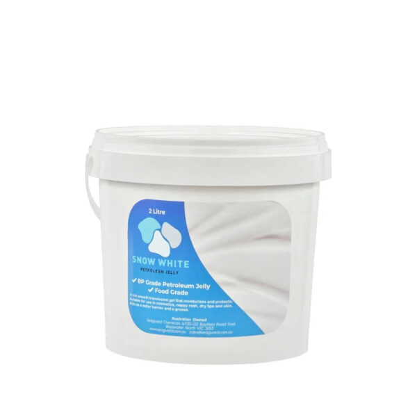 2 Litre Petroleum Jelly Snow White – BP Grade Skin Protectant, Moisturiser, Multi‑Use
