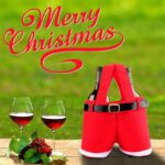 6pcs Big one Christmas Decoration Supplies, Christmas Pants, Gift Bags, Small Pants Candy Bags, Tote Bags, Wine Bottle Sets, Coke Bags - Image 4