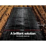 Weed Control Mat 0.915m x 100m Black UV Resistant 85gsm Garden Landscape - Image 2