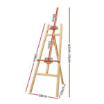 Artiss Wooden Adjustable Floor Easel A-Frame Pine Art Stand Display 113cm - Image 2