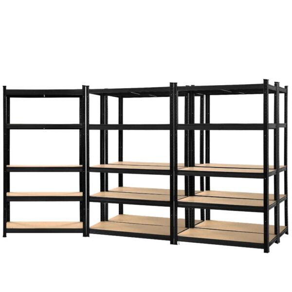 2x Heavy‑Duty 5‑Tier Storage Shelf Rack with Adjustable Beams – 200kg Per Tier