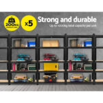 2x Heavy‑Duty 5‑Tier Storage Shelf Rack with Adjustable Beams – 200kg Per Tier - Image 2
